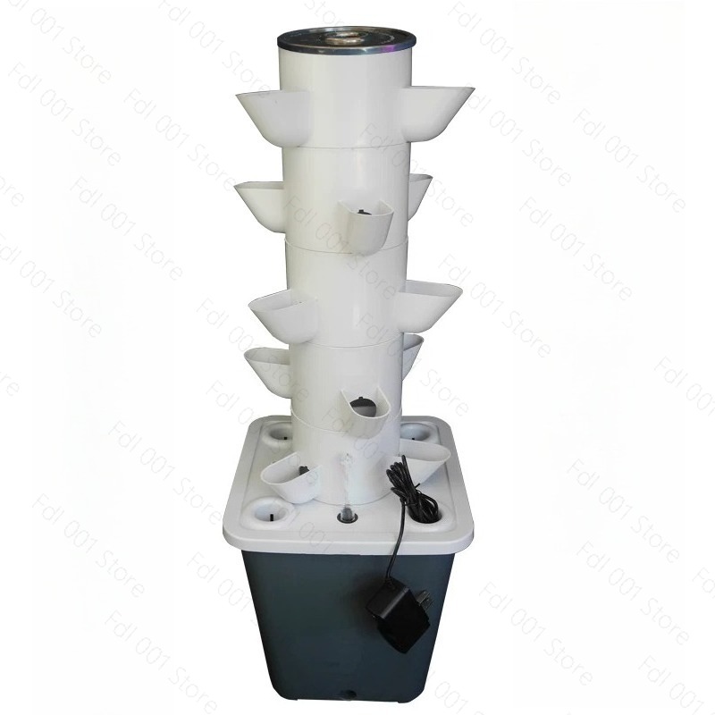 Hydroponic Tower Planter - 6 Tiers Hydroponic Planting Vertical Tower