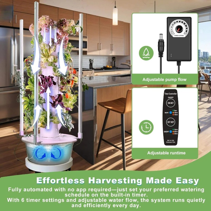 Hydroponic Growing Kit System  - Hydroponic Tower Planter 评论和价格