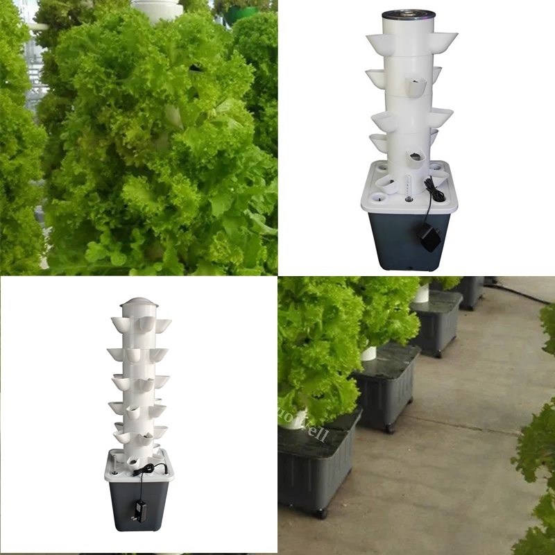 Vertical Hydroponic Tower Gree - Hydroponic Tower Planter 评论和价格