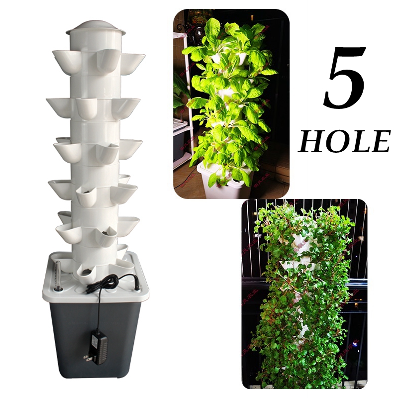 Vertical Hydroponic Tower Gree - Hydroponic Tower Planter 评论和价格